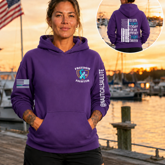 You Gotta Fight Purple Hoodie 