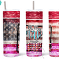On My Stars & Stripes Vintage 4th Of July Drink Tumbler