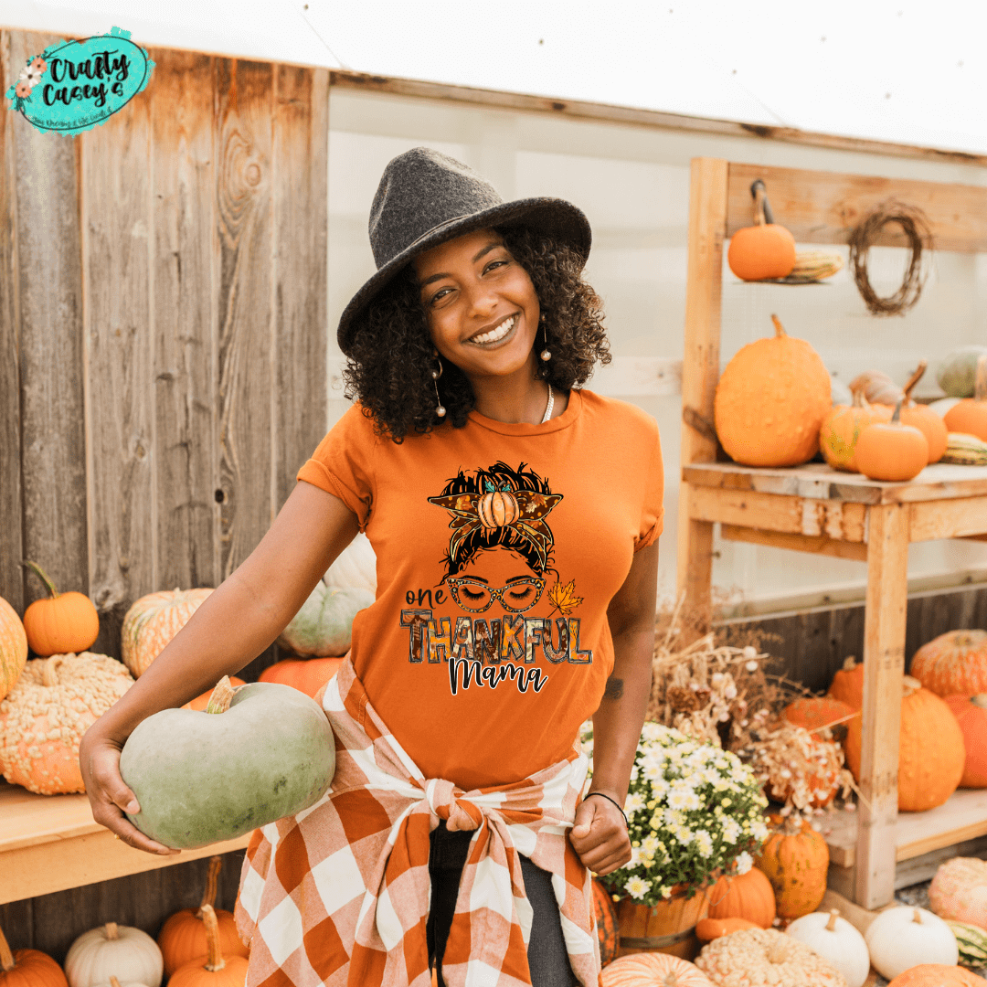 One Thankful Mama- Mom Skull Tee -T-shirt