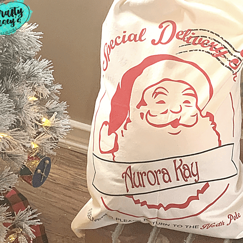 Santa Special Delivery Too:-Personalized-Embroidered-Santa Sack