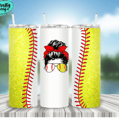 Softball Mom Bunn - Tumbler