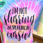 Speaking Cursive Funny Shirt adult funny graphic shirt design by Crafty Casey's