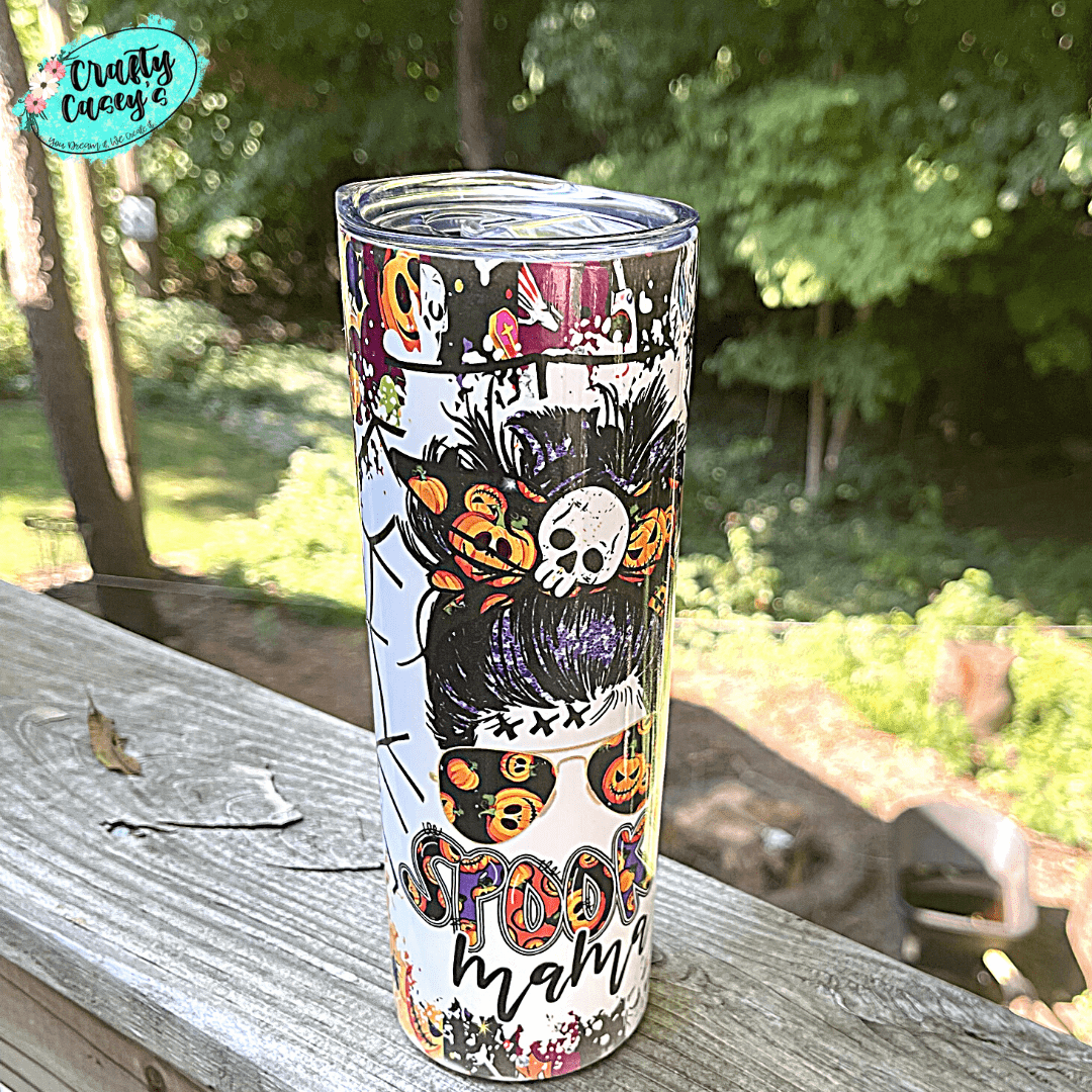Spooky Mom -Halloween-Drink Tumbler