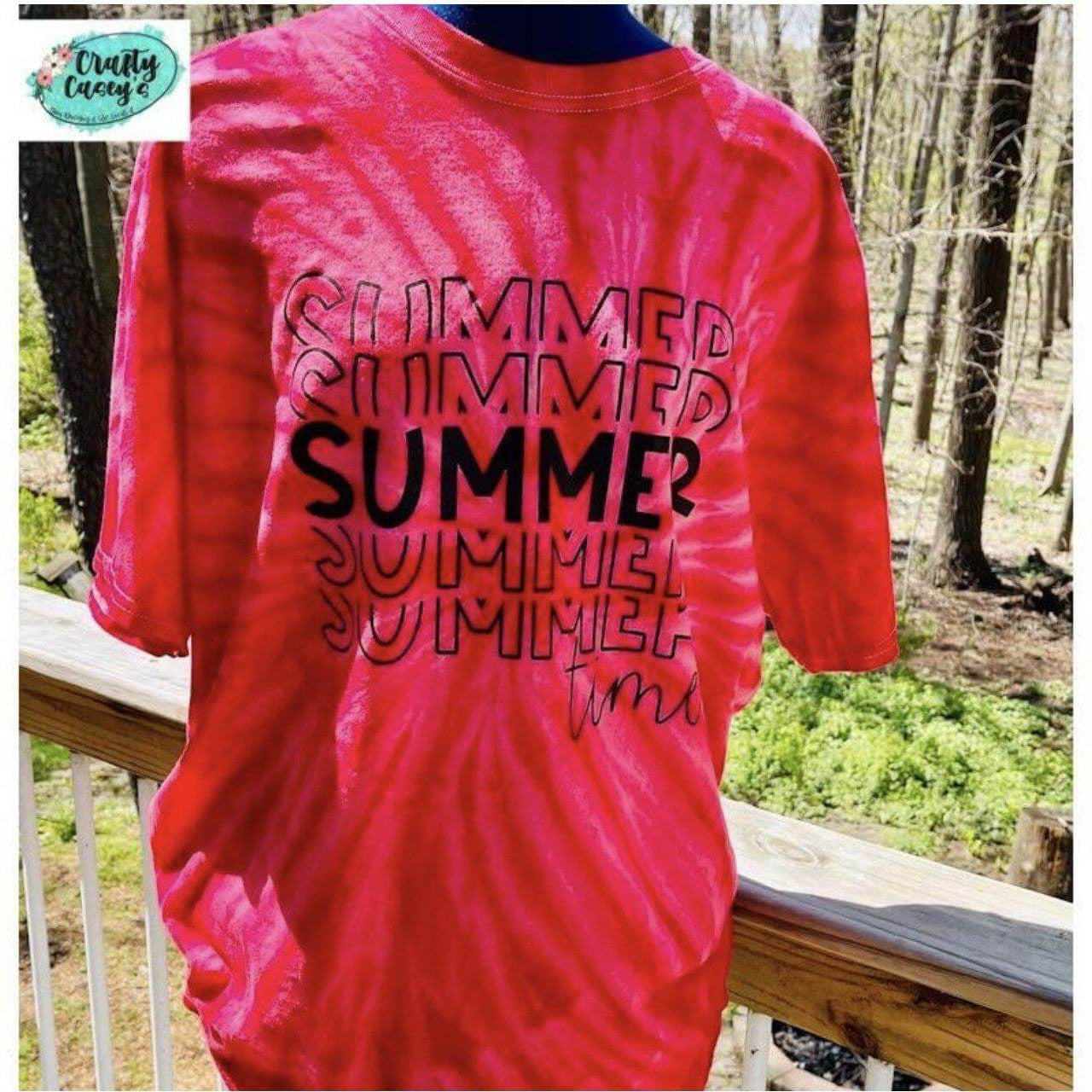Summer Summer Summertime Tie Dye Shirt summer graphic shirt by Crafty Casey’s