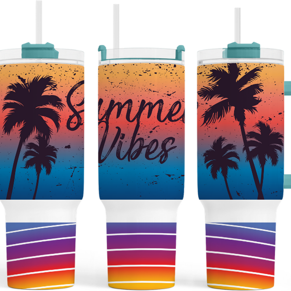 Summer Vibes 40 oz. Tumbler