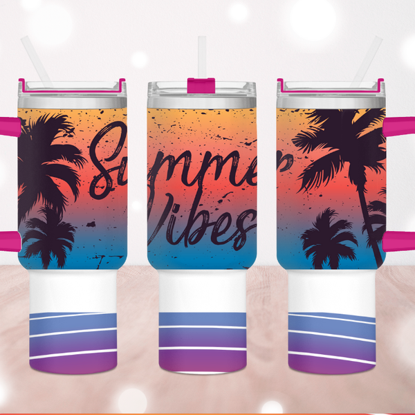 Summer Vibes 40 oz. Tumbler