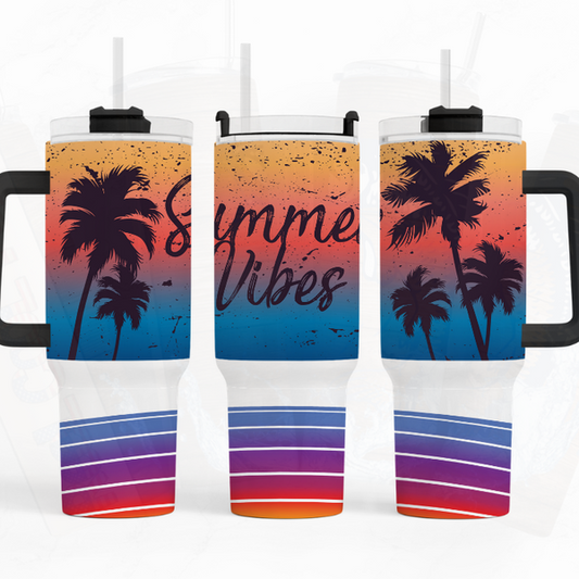 Summer Vibes 40 oz. Tumbler