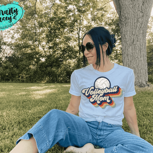 Volleyball Mom Retro Women's Tee