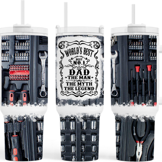 Worlds Best Dad Mechanic 40 oz Tumbler