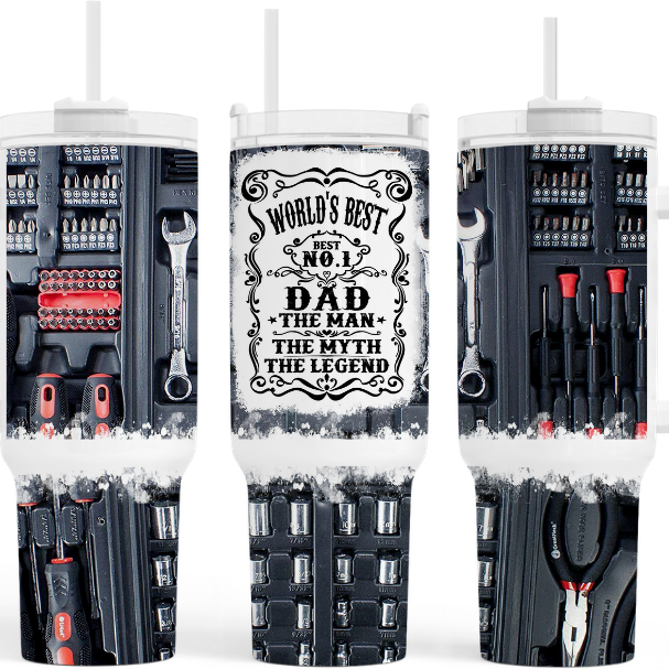 Worlds Best Dad Mechanic 40 oz Tumbler