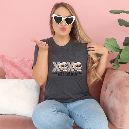 XOXO I Love You With All MY Dead Heart Valentines-Tee